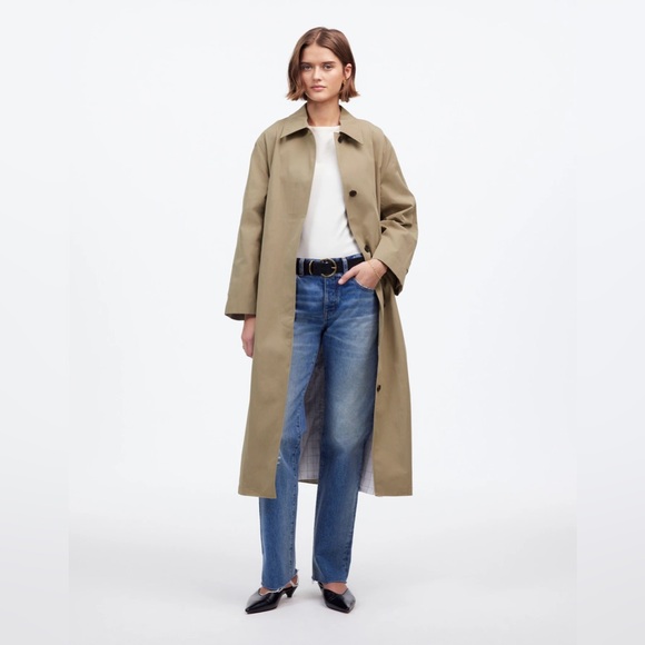 NWT Madewell Single-Breasted Trench Coat - Picture 1 of 7